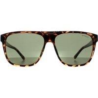 Guess Men's Blonde Havana Squared Pilot Sunglasses - GU00056 53N