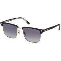 TOM FORD Sunglasses FT0997-H Hudson-02  02D Black smoke Man