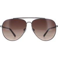 Guess Sunglasses GU00059 09F Matte Gunmetal Brown Gradient