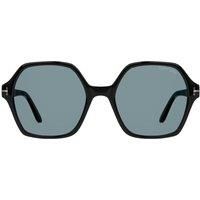 Smoke Hex Lens Shiny Black Sunglasses