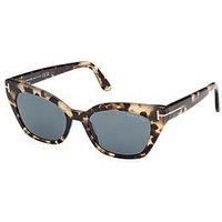 Tom Ford JULIETTE FT 1031 Havana/Blue (55V) Sunglasses
