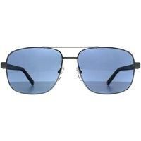 Rectangle Matte Light Palladium Blue Polarized BS0039