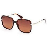 Max&Co Mo0083 Square Injected Sunglasses - Dark Havana