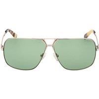 Green Lens Gold Sunglasses