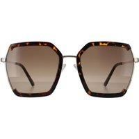 Rimless Dark Havana Brown Gradient GF0418