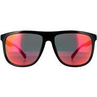 Square Shiny Black Smoke Polarized GF0270