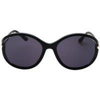 Tom Ford Men's Melody Dark Smoke Lens Shiny Black Sunglasses
