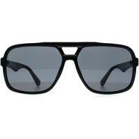 Guess Men's Aviator Shiny Black Blue Grey GF5125