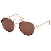 Max &Co MO0119 32E shiny pale gold 58/16/140 WOMAN Sunglasses