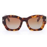 Tom Ford Guilliana Geometric Sunglasses - Blonde Havana