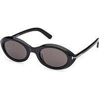 Tom Ford Carmen Oval Sunglasses - Shiny Black