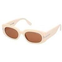 Tom Ford Cielle Oval Sunglasses - Ivory