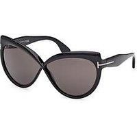 Tom Ford Athena Cat Sunglasses - Shiny Black