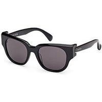 MaxMara MM0138 01A shiny black 51/19/140 WOMAN Sunglasses