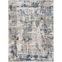 Livabliss Trocadero Abstract Rug - Area Rugs Living Room 160x220 cm, Dining Room, Lounge, Kitchen, Bedroom - Modern Marble Large Rug, Soft Luxurious Easy Care Medium Pile, Beige and Slate Grey