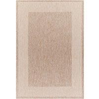 Livabliss Crete Indoor Outdoor Rug - Large Boho Rugs for Living Room 160x213 cm Dining, Kitchen Carpet, Patterned Neutral and Coloured Rugs, Waterproof, Stain Durable - Ivory and Beige