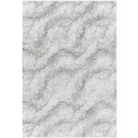 Livabliss Dili Shaggy Rug - Modern Berber Rugs Living Room, Large 160x213 cm, Soft Shaggy Rugs for Bedroom - Neutral Boho Fluffy Rug, Easy Care Plush Thick Pile - Cream and Dark Grey