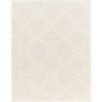 Livabliss Tehov Shaggy Rug - Modern Berber Rugs Living Room, Large 200x275 cm, Soft Shaggy Rugs for Bedroom - Neutral Boho Fluffy Rug, Easy Care Plush Thick Pile - Beige and White