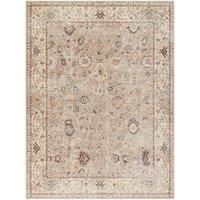 Livabliss x Becki Owens Davina Vintage Rug - Area Rugs for Living Room 160x213 cm, Bedroom - Scandi Neutral Rugs, Traditional Patterned Boho Style, Natural Easy Care Pile - Large Rug, Brown, Grey
