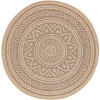 Livabliss Braga Indoor Outdoor Rug - Boho Runner Rugs for Living Room 80x220 cm Dining, Hallway Carpet, Patterned Neutral & Coloured Rugs, Waterproof, Stain Durable - Beige and Grey