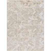 Livabliss Omice Geometric Rug - Scandi Area Rugs Living Room 200x275 cm, Dining, Kitchen - Neutral, Abstract Patterned Rugs, Boho Rug Style, Easy Care Pile - Large Rug, Ivory, Tan, Grey Rug