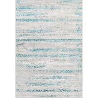 Livabliss Bolzano Abstract Rug - Area Rugs Living Room 120x170 cm, Dining Room, Lounge, Kitchen, Bedroom - Modern Marble Large Rug, Soft Luxurious Easy Care Medium Pile, Beige, Teal Blue, Ivory