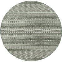Livabliss Motril Indoor Outdoor Rug - Large Boho Rugs for Living Room 160x230 cm Dining, Kitchen Carpet, Patterned Neutral and Coloured Rugs, Waterproof, Stain Durable - Dark Green, Ivory