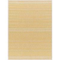 Livabliss Motril Indoor Outdoor Rug - Large Boho Rugs for Living Room 160x230 cm Dining, Kitchen Carpet, Patterned Neutral and Coloured Rugs, Waterproof, Stain Durable - Mustard and Ivory