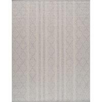 Livabliss Anamur Indoor Outdoor Rug - Large Boho Rugs for Living Room 160x213 cm Dining, Kitchen Carpet, Patterned Neutral and Coloured Rugs, Waterproof, Stain Durable - Light Grey and Ivory