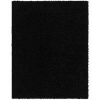 Livabliss Shaggy Rug - Modern Berber Rugs Living Room, Large 160x213 cm, Soft Shaggy Rugs for Bedroom - Neutral Boho Fluffy Rug, Easy Care Plush Thick Pile - Black