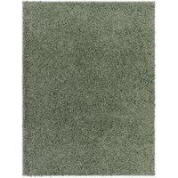 Livabliss Shaggy Rug - Modern Berber Rugs Living Room, Large 160x213 cm, Soft Shaggy Rugs for Bedroom - Neutral Boho Fluffy Rug, Easy Care Plush Thick Pile - Medium Green