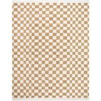 Livabliss Burgas Shaggy Rug - Modern Berber Rugs Living Room, Large 160x213 cm, Soft Shaggy Rugs for Bedroom - Neutral Boho Fluffy Rug, Easy Care Plush Thick Pile - Ivory and Tan