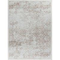 Livabliss Faro Vintage Rug - Area Rugs for Living Room 160x216 cm, Bedroom - Scandi Neutral Rugs, Traditional Patterned Boho Style, Natural Easy Care Pile - Large Rug, Taupe, Ivory and Light Grey