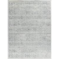 Livabliss Evora Vintage Rug - Area Rugs for Living Room 160x216 cm, Bedroom - Scandi Neutral Rugs, Traditional Patterned Boho Style, Natural Easy Care Pile - Large Rug, Grey, Slate and Ivory