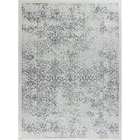 Livabliss Faro Vintage Rug - Area Rugs for Living Room 200x274 cm, Bedroom - Scandi Neutral Rugs, Traditional Patterned Boho Style, Natural Easy Care Pile - Large Rug, Grey, Slate and Ivory