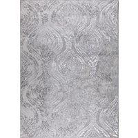 Livabliss Meknes Vintage Rug - Area Rugs for Living Room 160x213 cm, Bedroom - Scandi Neutral Rugs, Traditional Patterned Boho Style, Natural Easy Care Pile - Large Rug, Beige and White