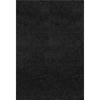Livabliss Home Shaggy Rug - Modern Berber Rugs Living Room, Large 160x220 cm, Soft Shaggy Rugs for Bedroom - Neutral Boho Fluffy Rug, Easy Care Plush Thick Pile - Black