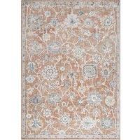 Livabliss Dakar Machine Washable Rug - Vintage Area Rugs Living Room, Large Rug 120x170cm - Traditional Boho Style, Dining Room, Kitchen, Outdoor, Hallway - Brown and Cream
