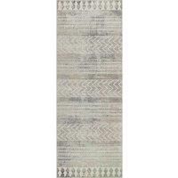 Livabliss Oslo Geometric Rug - Scandi Runner Rugs Living Room 80x220 cm, Hallway, Kitchen - Neutral, Patterned Carpet Runners, Boho Style, Easy Care - Large Rug, Brown, Charcoal, Brown, Cream