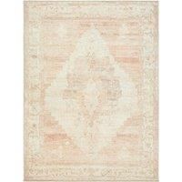Livabliss x Becki Owens Luca Vintage Rug - Area Rugs Living Room 200x275 cm, Dining Floor, Kitchen, Traditional Multicoloured Boho Style, Easy Care Pile, Bohemian Large Rug, Ivory, Olive Green, Tan