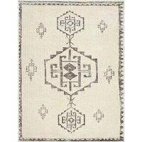 Livabliss x Becki Owens Solana Vintage Rug - Area Rugs for Living Room 200x275 cm, Bedroom - Scandi Neutral Rugs, Traditional Patterned Boho Style, Natural Easy Care Pile - Large Rug, Ivory, Black