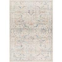Livabliss x Becki Owens Marlene Vintage Rug - Area Rugs Living Room 198x275 cm, Dining Floor, Kitchen, Traditional Multicoloured Boho Style, Easy Care Pile, Bohemian Large Rug, Cream, Blue, Rust