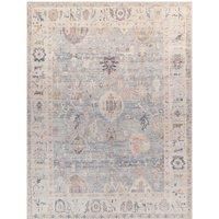 Livabliss x Becki Owens Marlene Vintage Rug - Area Rugs Living Room 157x213 cm, Dining Floor, Kitchen, Traditional Multicoloured Boho Style, Easy Care Pile, Bohemian Large Rug, Cream, Coral, Blue