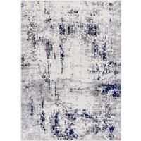 Livabliss Kyoto Abstract Rug - Area Rugs Living Room 152x213 cm, Dining Room, Lounge, Kitchen, Bedroom - Modern Marble Large Rug, Soft Luxurious Easy Care Medium Pile, Dark Blue, Grey, Charcoal