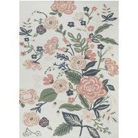 Livabliss Florence Indoor Outdoor Rug - Boho Runner Rugs for Living Room 78x213 cm Dining, Hallway Carpet, Patterned Neutral and Coloured Rugs, Waterproof, Stain Durable - Ivory, Pink, Green