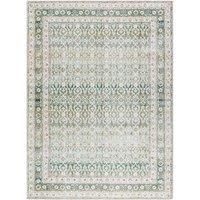 Livabliss x PNW Home/'s Jordyn Rainier Machine Washable Rug - Vintage Area Rugs Living Room, Large Rug 160x220 cm - Traditional Boho Style, Dining Room, Kitchen, Outdoor, Hallway - Olive, Cream