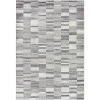 Livabliss Ariola Geometric Rug - Scandi Area Rugs Living Room 200x275 cm, Dining, Kitchen - Neutral, Abstract Patterned Rugs, Boho Style, Easy Care Pile - Large Rug, Grey, Silver, Cream, Black