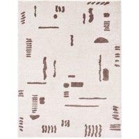 SOLINE Machine Washable Modern Shaggy Charcoal Area Rug 200 x 275 cm