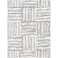 Livabliss x Galey Alix Shaggy Rug - Modern Berber Rugs Living Room, Large 200x275 cm, Soft Shaggy Rugs for Bedroom - Neutral Boho Fluffy Rug, Easy Care Plush Thick Pile - Ivory, Black