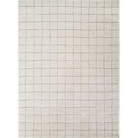 Livabliss x Our PNW Home Global Grid Area Rug, 2/'7" x 7/'3", Ivory/Taupe
